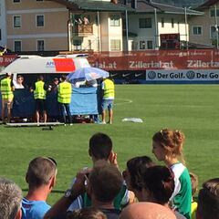 Nouri, en coma inducido tras desplomarse en pleno partido, está fuera de peligro