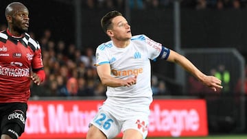 Florian Thauvin con el Olympique de Marsella.