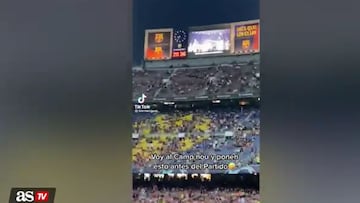 Lo que pasó en las pantallas del Camp Nou incomoda a los culés