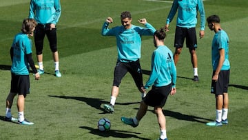 Último entrenamiento del Madrid antes del Clásico