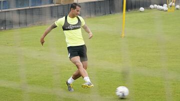 Luis Hern&aacute;ndez, durante un entrenamiento.