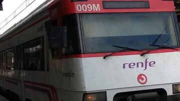 Tren de Renfe Cercanías en Madrid.