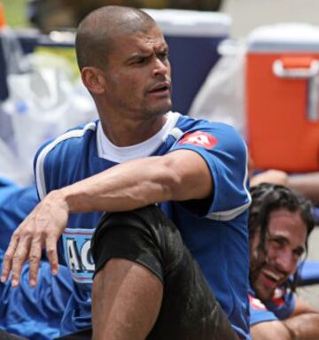 Miguel Calero, en un entrenamiento de la Selección Colombia.