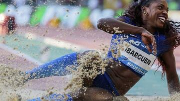 Caterine Ibarg&uuml;en, deportista colombiana. 