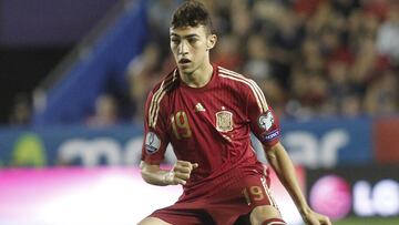 Munir, en su debut con la Selección.