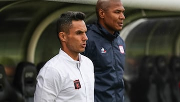 Lucas González en un partido de América de Cali.