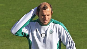 Zozulya, con el Betis.