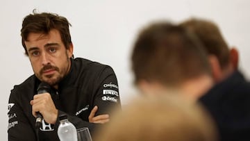 Fernando Alonso durante la pretemporada de F1 2017