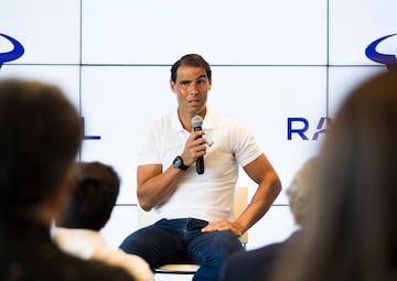 Nadal, durante la rueda de prensa de este jueves.