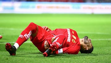 Alexis Vega of Toluca during the 15th round match between Toluca and Pachuca as part of the Liga BBVA MX, Torneo Apertura 2025 at Nemesio Diez Stadium, on October 26, 2025 in Toluca, Estado de Mexico, Mexico.