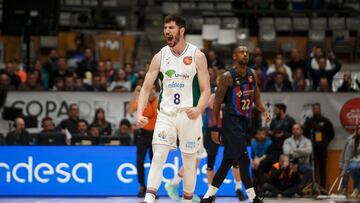 16/02/23   CUARTOS DE FINAL DE LA COPA DEL REY DE BALONCESTO BADALONA UNICAJA  -  BARCELONA    BRIZUELA  ALEGRIA
PUBLICADA 18/02/23 NA MA33 1COL 