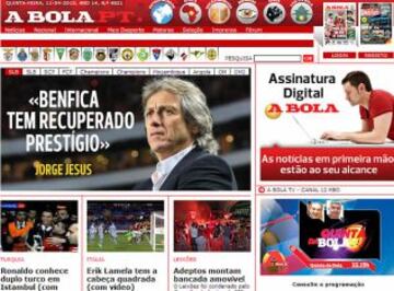 Portadas de la prensa extranjera