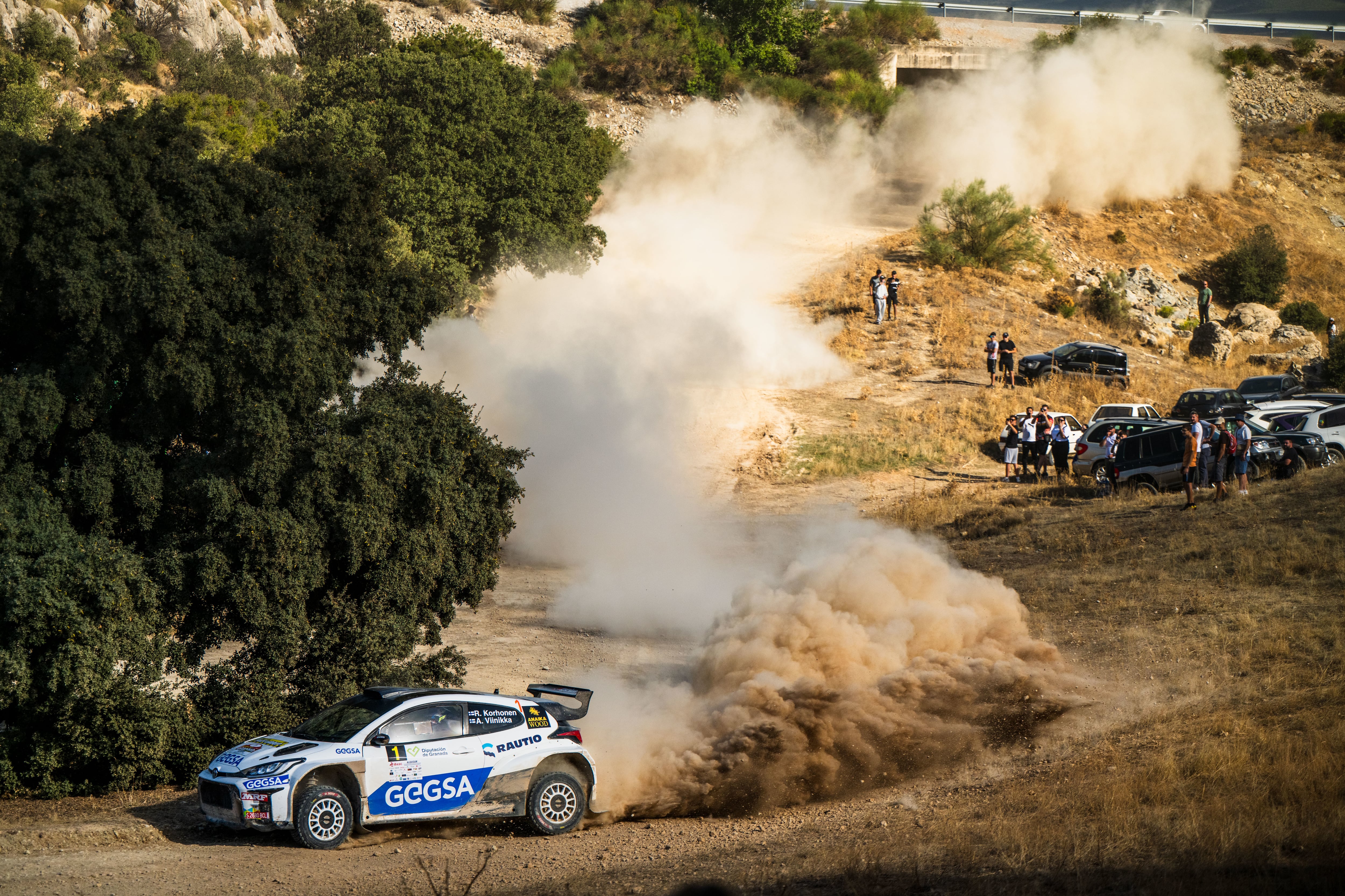 Roope Korhonen, en el Rally de Granada.