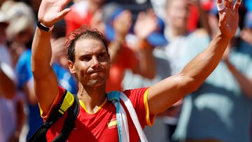 Rafael Nadal, en los Juegos Olímpicos de París.