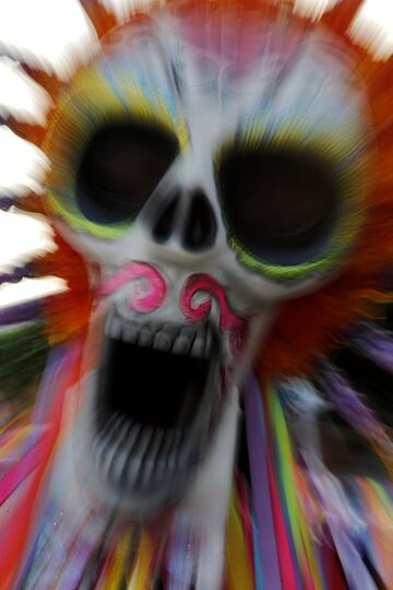 El día de muertos se vivió previo al Gran Premio de México