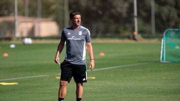 Luis Carrion, entrenador, FC Cartagena, entreno, La Manga Club, Cartagena, REgion de Murcia, 31/08/2022
