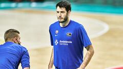 MADRID, SPAIN - JUNE 13: Alex Abrines of FC Barcelona warms up prior the Liga ACB Final First Leg match between Real Madrid and FC Barcelona at Wizink Center on June 13, 2021 in Madrid, Spain. (Photo by Sonia Canada/Getty Images)
 PUBLICADA 16/09/21 NA MA26 1COL