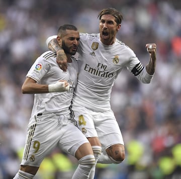 El Real Madrid empat¨® a uno. Benzema marc¨® el 1-0.