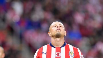 Javier -Chicharito- Hernandez of Guadalajara during the 1st round match between Guadalajara and Toluca as part of the Torneo Apertura 2024 Liga MX at Akron Stadium on July 06, 2024 in Guadalajara, Jalisco, Mexico.