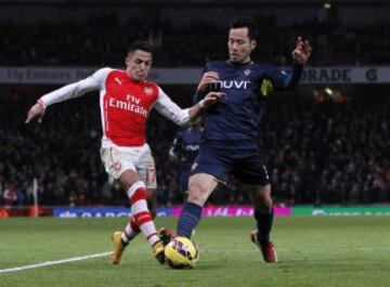 Alexis Sánchez se llevó los abrazos y los aplausos en la nueva victoria del Arsenal ante el Southampton. 