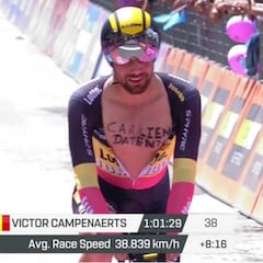 Campenaerts pide una cita a una chica ¡en plena crono!