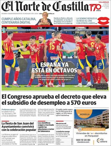 España es una fiesta, bravissimo... las portadas en prensa tras la victoria ante Italia