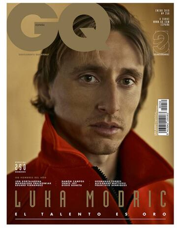 Modric, portada de enero de GQ.