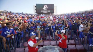 El bombo regresó al estadio Nacional