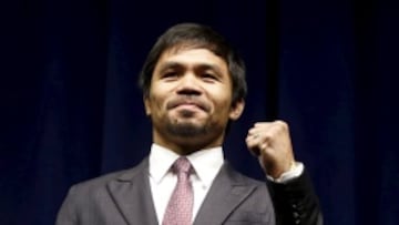 Pacquiao en la presentaci&oacute;n de su candidatura