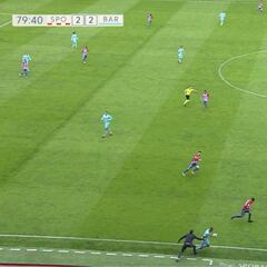 Baraja perdió los nervios: roja por empujar a un jugador del Barça B y cortar la contra