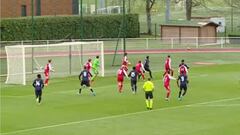 El hijo pequeño de Zidane marca con Francia y causa impacto en redes por su físico