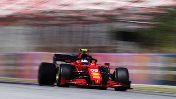 Carlos Sainz durante los libres del viernes del GP de España.
