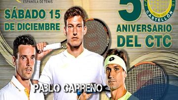 Cartel de la Fiesta del Tenis Espa&ntilde;o organizada por la RFET que contar&aacute; con la presenia de Roberto Bautista, David Ferrer y Pablo Carre&ntilde;o.