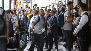 09/07/19 REAL MADRID LLEGADA HOTEL DE CONCENTRACION EN MONTREAL