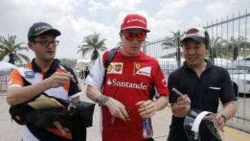 Kimi Raikkonen, en el circuito de Sepang.