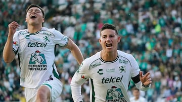 Primer gol del James Rodríguez en México.