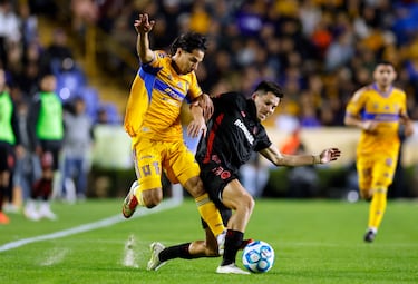 Diego Laínez volvió a sonreírle al fútbol con Tigres