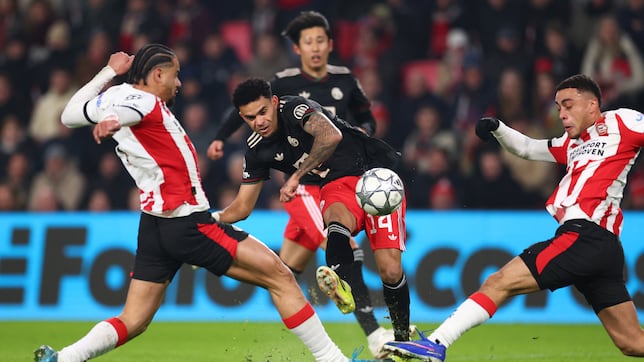 Luis Díaz cierra fase de liga con asistencia: triunfo de Bayern ante PSV