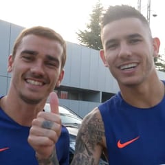 Lucas y Griezmann ya entrenan en el Atlético Madrid