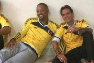 Marc Anthony acompañado por Will Smith en Pereira. 