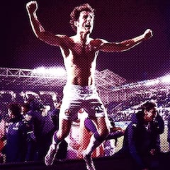 Una 'bala viola' directa al lateral y el corazón del Bernabéu: Álvaro Odriozola