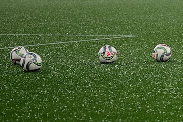 El calentamiento se vi車 afectado por una lluvia torrencial con granizo.