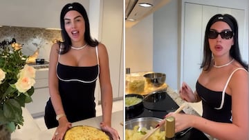 Georgina arrasa en redes con su estilo para hacer tortilla española: escuchen el “Gio-consejo”