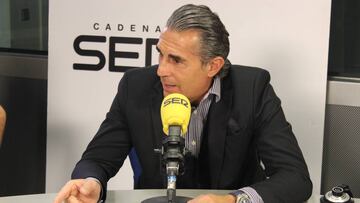 Sergio Scariolo, seleccionador nacional, durante la entrevista en El Larguero (Ser).