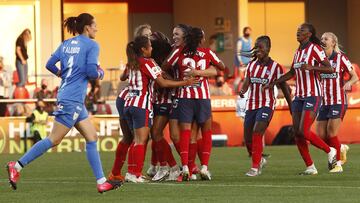 Jugadoras del Atlético.