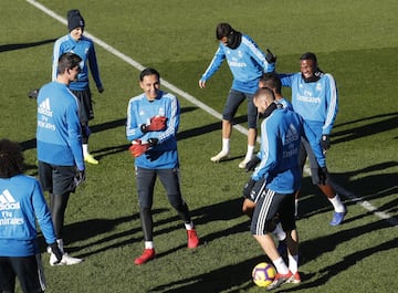 El Madrid prepara el partido contra el Villarreal