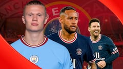 Con un gol más en el PSG, Lionel Messi y Neymar persiguen a Erling Haaland