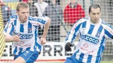 <b>ILUSIONADOS.</b> Los jugadores de la Ponferradina ven alcanzable el ascenso de categoría.