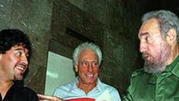 Maradona y Fidel Castro en La Habana.