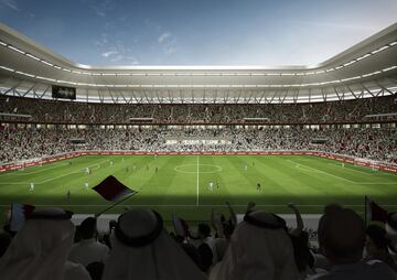 Es el séptimo diseño de estadio presentado por Qatar para el Mundial de 2022. Capaz de volver a levantarse en otro lugar o de convertirse en varios recintos más pequeños. El diseño es de la firma española Fenwick Iribarren Architects.